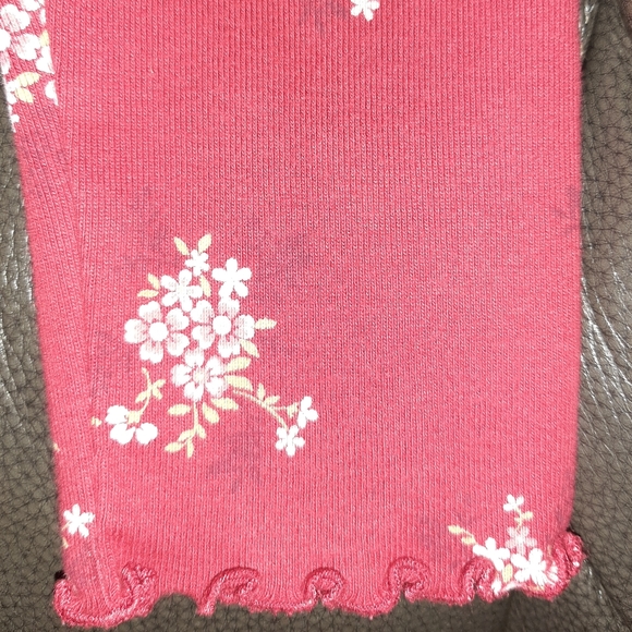 Vintage Gymboree Portabello Road Red Floral Toddler Leggings - Picture 2 of 5